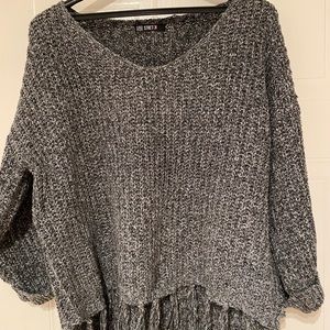 Crop front fringed sweater.All $20 items in my closet are 2/$30